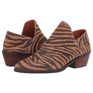 Lucky Brand Fausst Tiger Distressed Booties 7 New